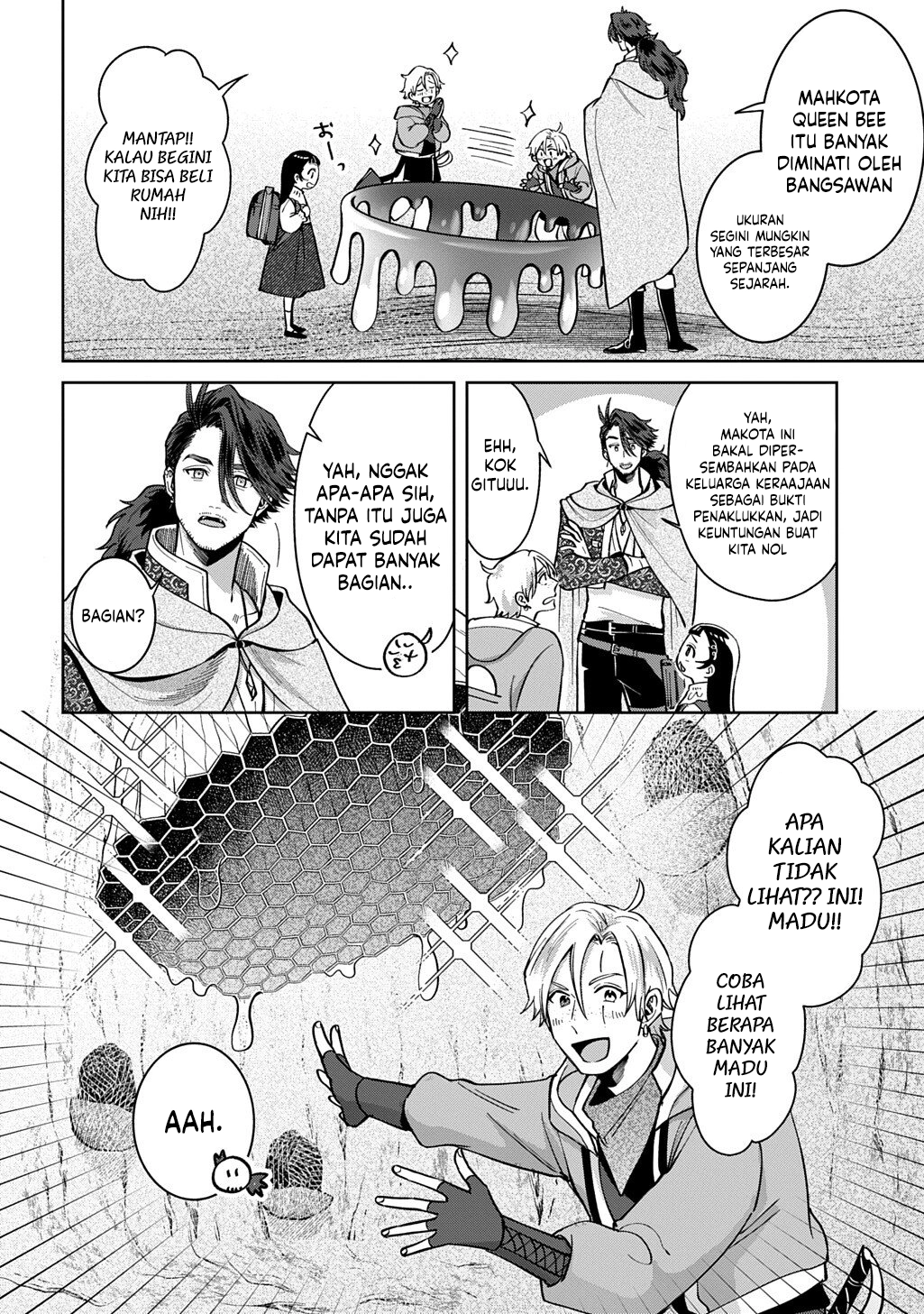 Halaman 8 dari Okami To Randoseru ~Kyu Saishuka To Tensei Musume No Danjon Gohan~ Chapter 4.2