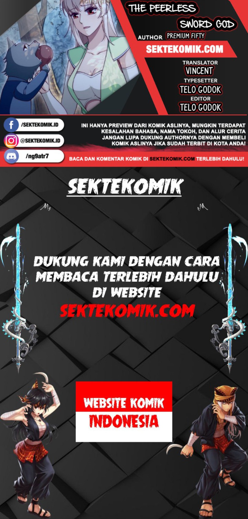Halaman 1 dari Peerless Sword God Chapter 199