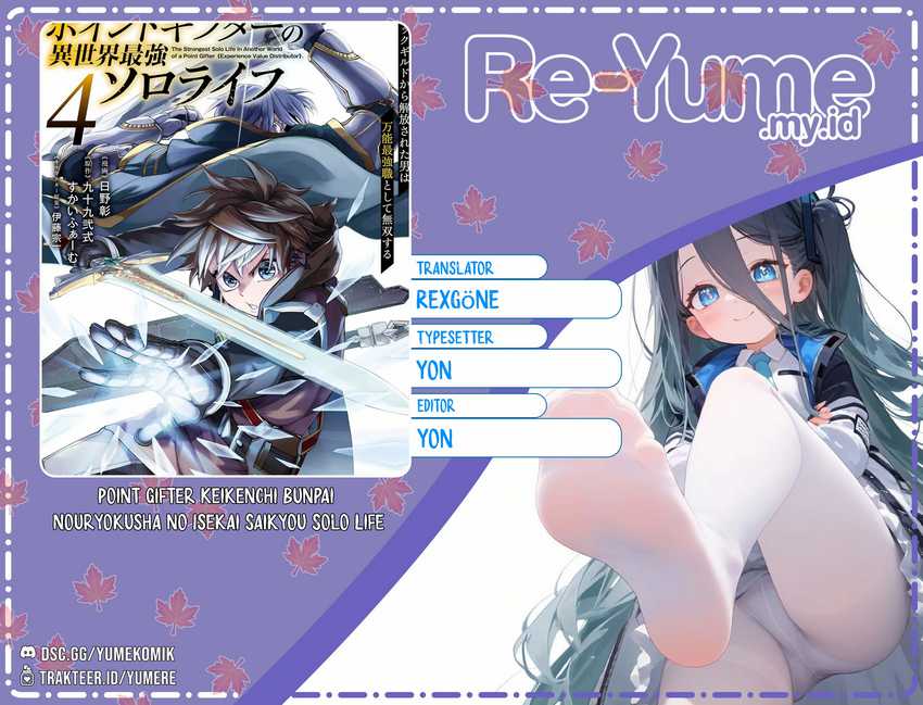 Halaman 1 dari Point Gifter "Keikenchi Bunpai Nouryokusha" no Isekai Saikyou Solo Life Chapter 15