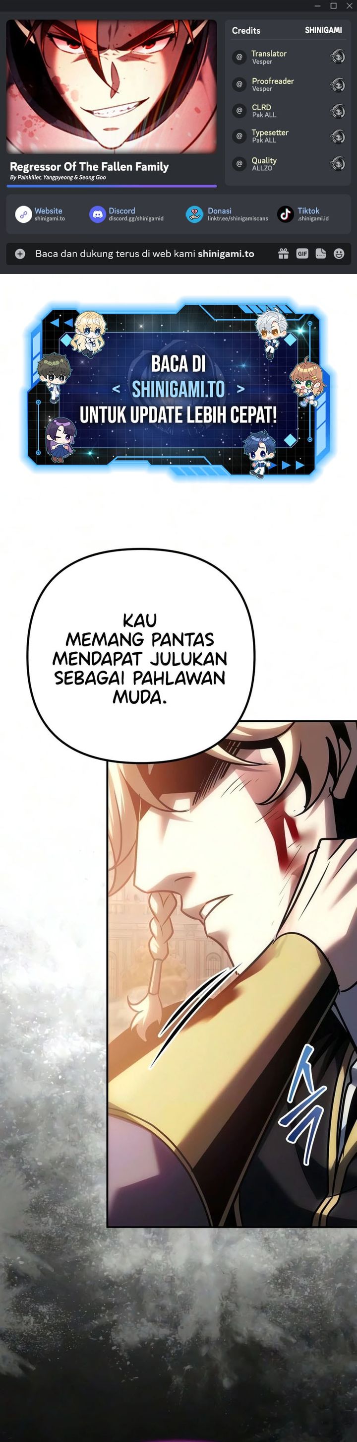 Halaman 1 dari Regressor Of The Fallen Family Chapter 134