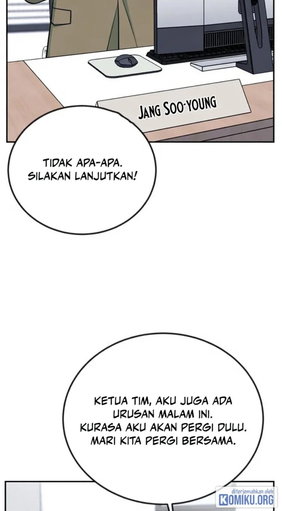 Halaman 39 dari Reincarnated as a New Employee Chapter 40