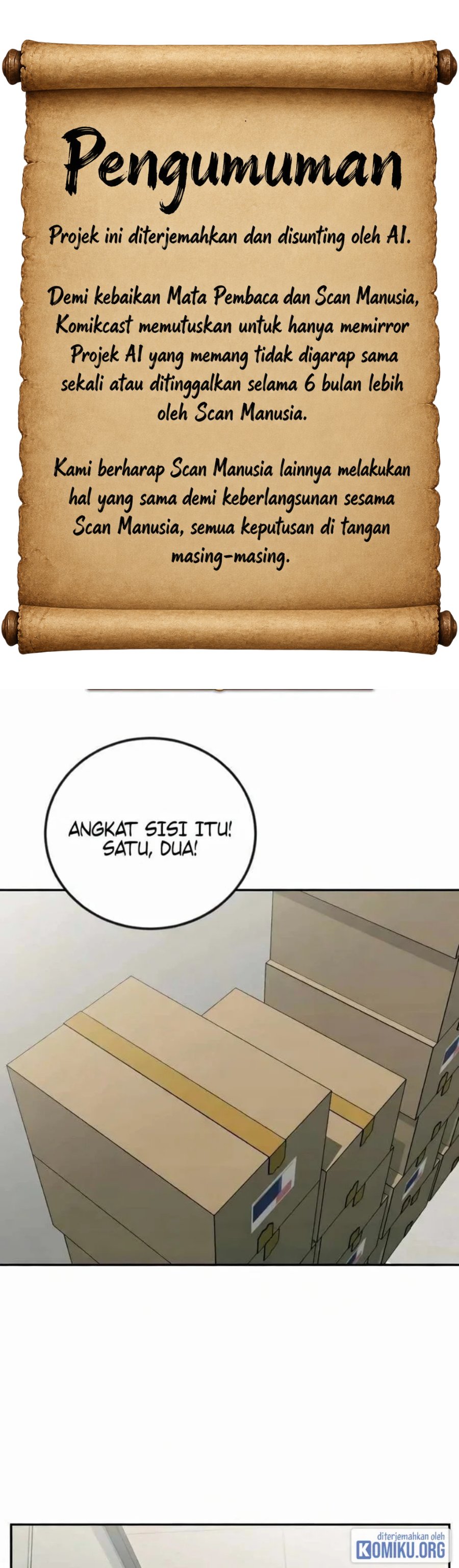 Halaman 1 dari Reincarnated as a New Employee Chapter 47
