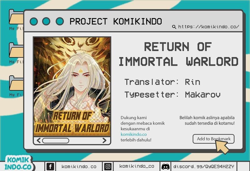 Halaman 1 dari Return of Immortal Warlord Chapter 2