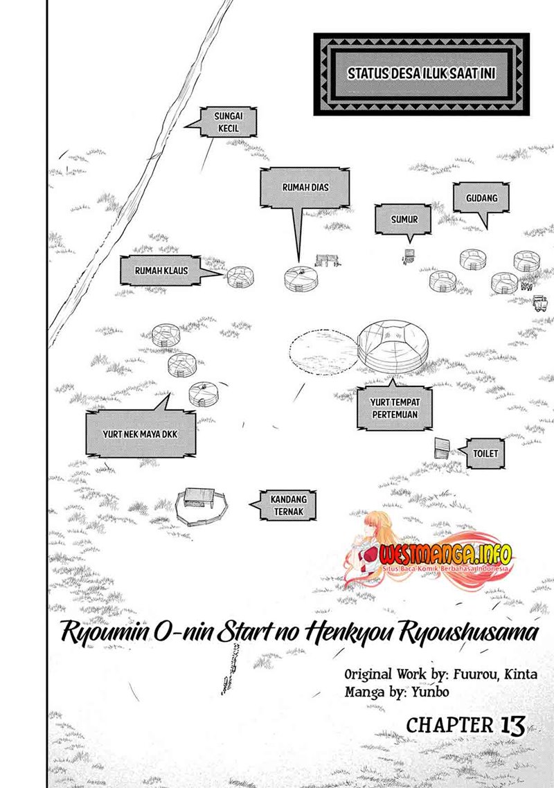 Halaman 5 dari Ryoumin 0-nin Start no Henkyou Ryoushusama Chapter 13