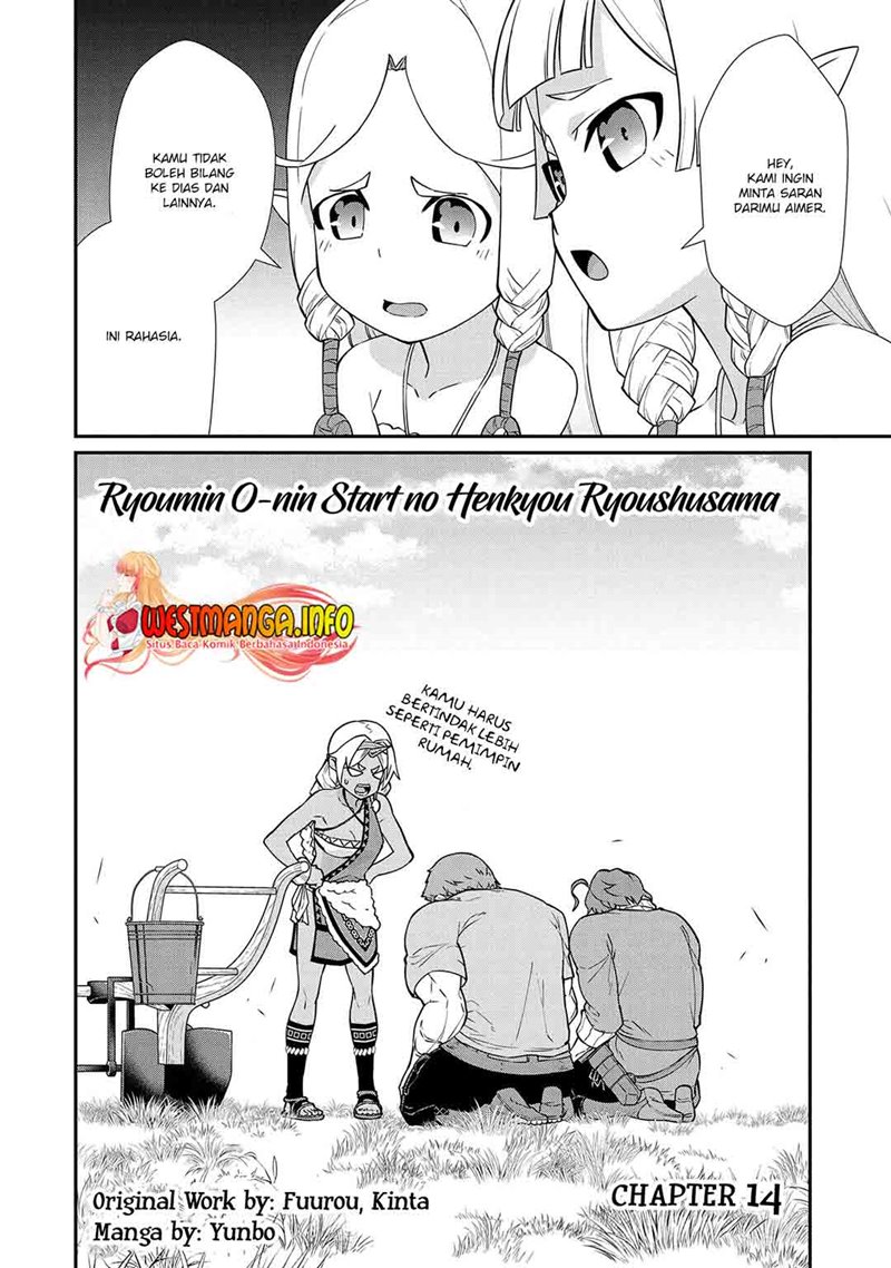 Halaman 5 dari Ryoumin 0-nin Start no Henkyou Ryoushusama Chapter 14