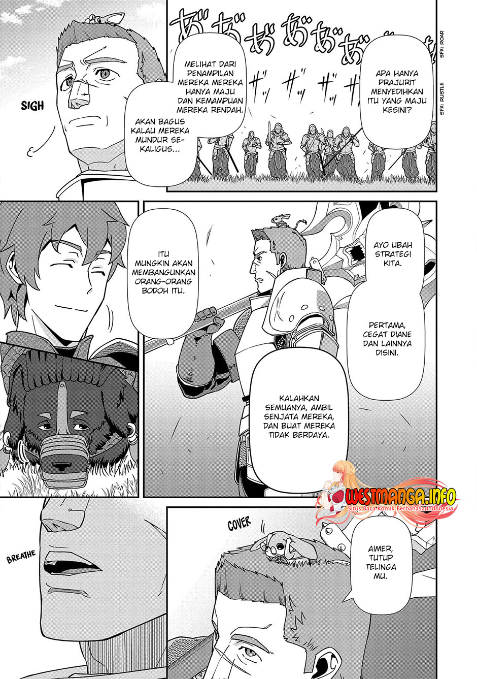 Halaman 13 dari Ryoumin 0-nin Start no Henkyou Ryoushusama Chapter 19