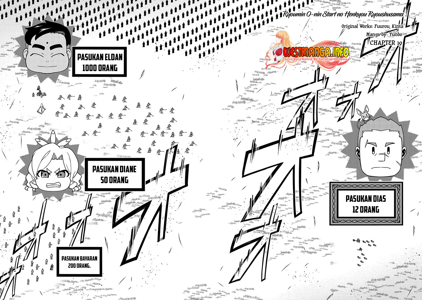 Halaman 5 dari Ryoumin 0-nin Start no Henkyou Ryoushusama Chapter 19