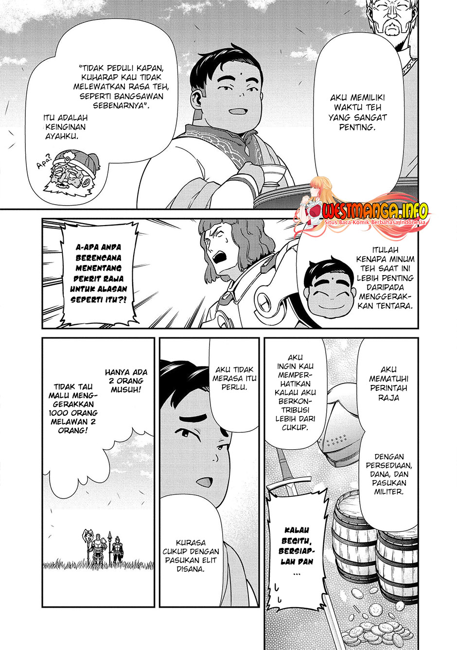 Halaman 9 dari Ryoumin 0-nin Start no Henkyou Ryoushusama Chapter 19