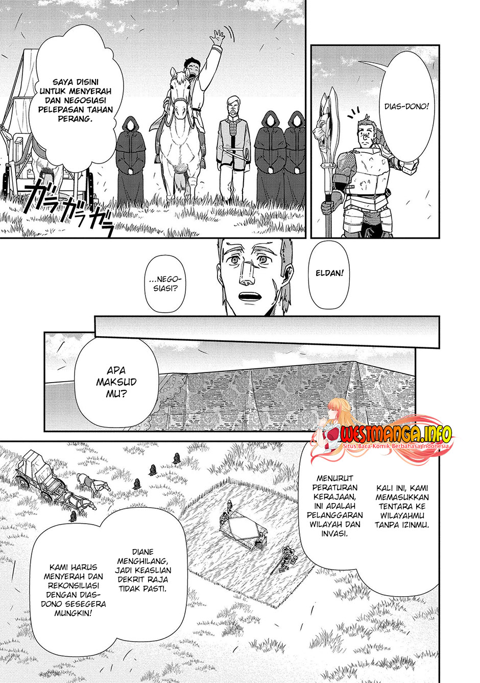 Halaman 8 dari Ryoumin 0-nin Start no Henkyou Ryoushusama Chapter 20