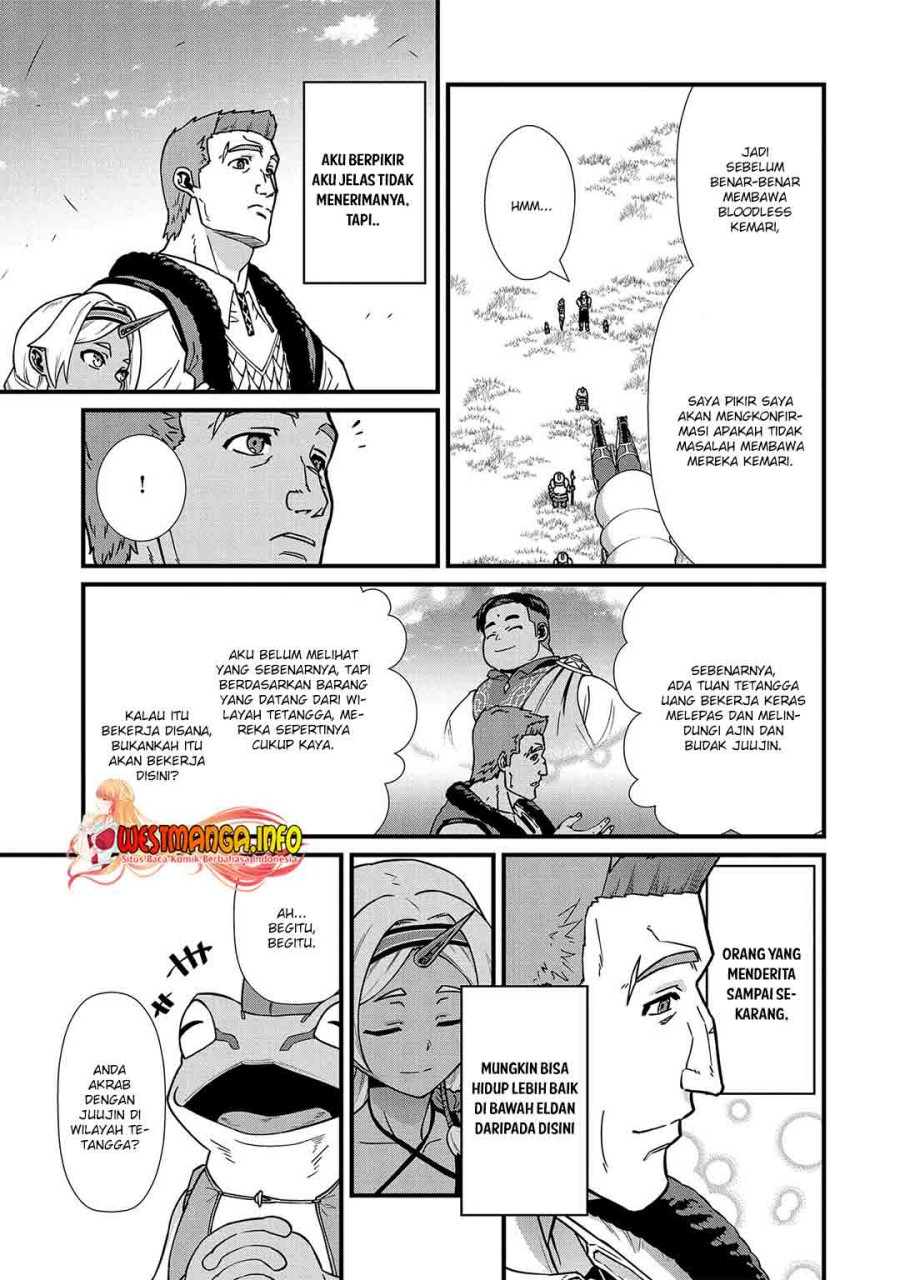 Halaman 16 dari Ryoumin 0-nin Start no Henkyou Ryoushusama Chapter 21