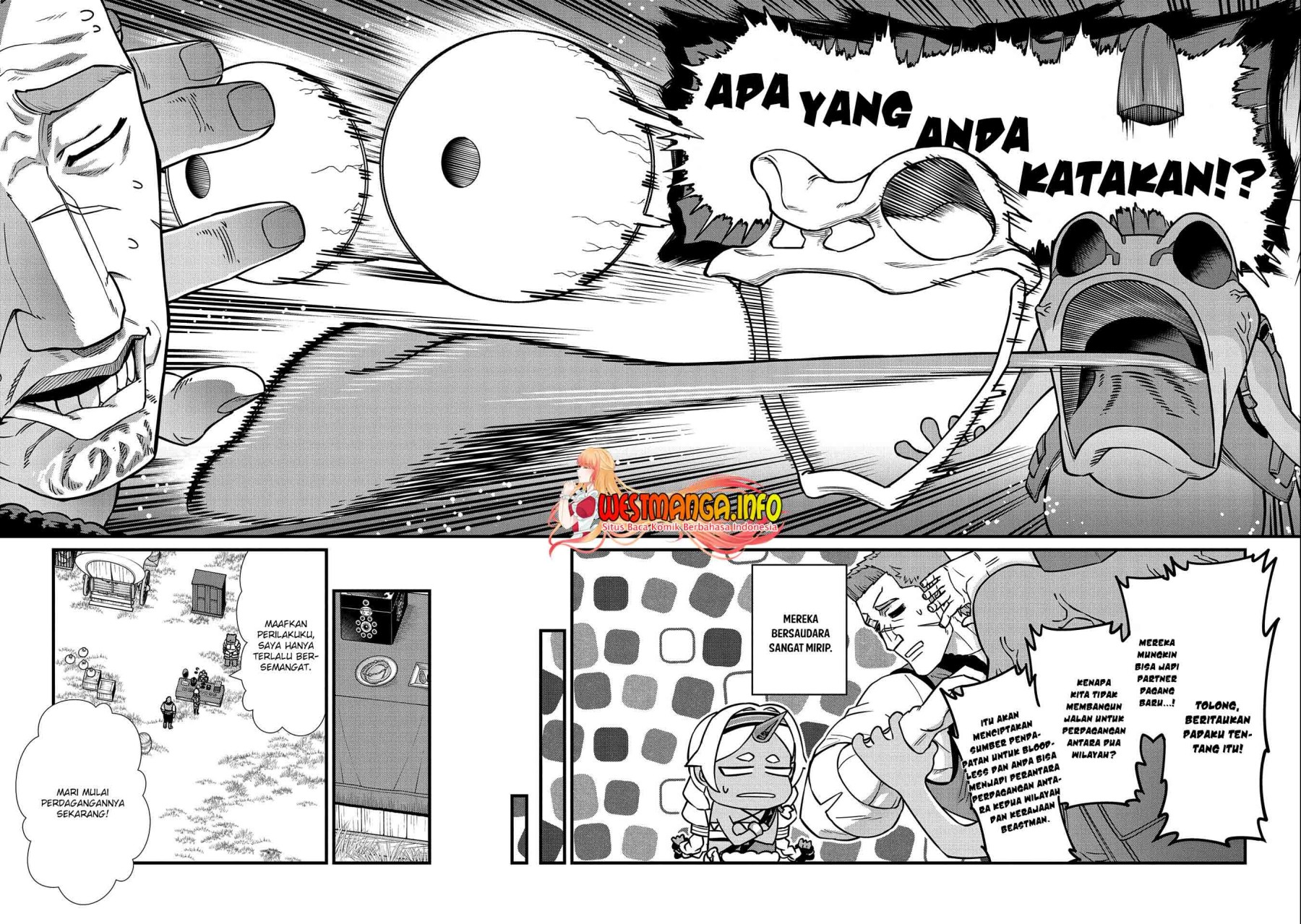 Halaman 17 dari Ryoumin 0-nin Start no Henkyou Ryoushusama Chapter 21