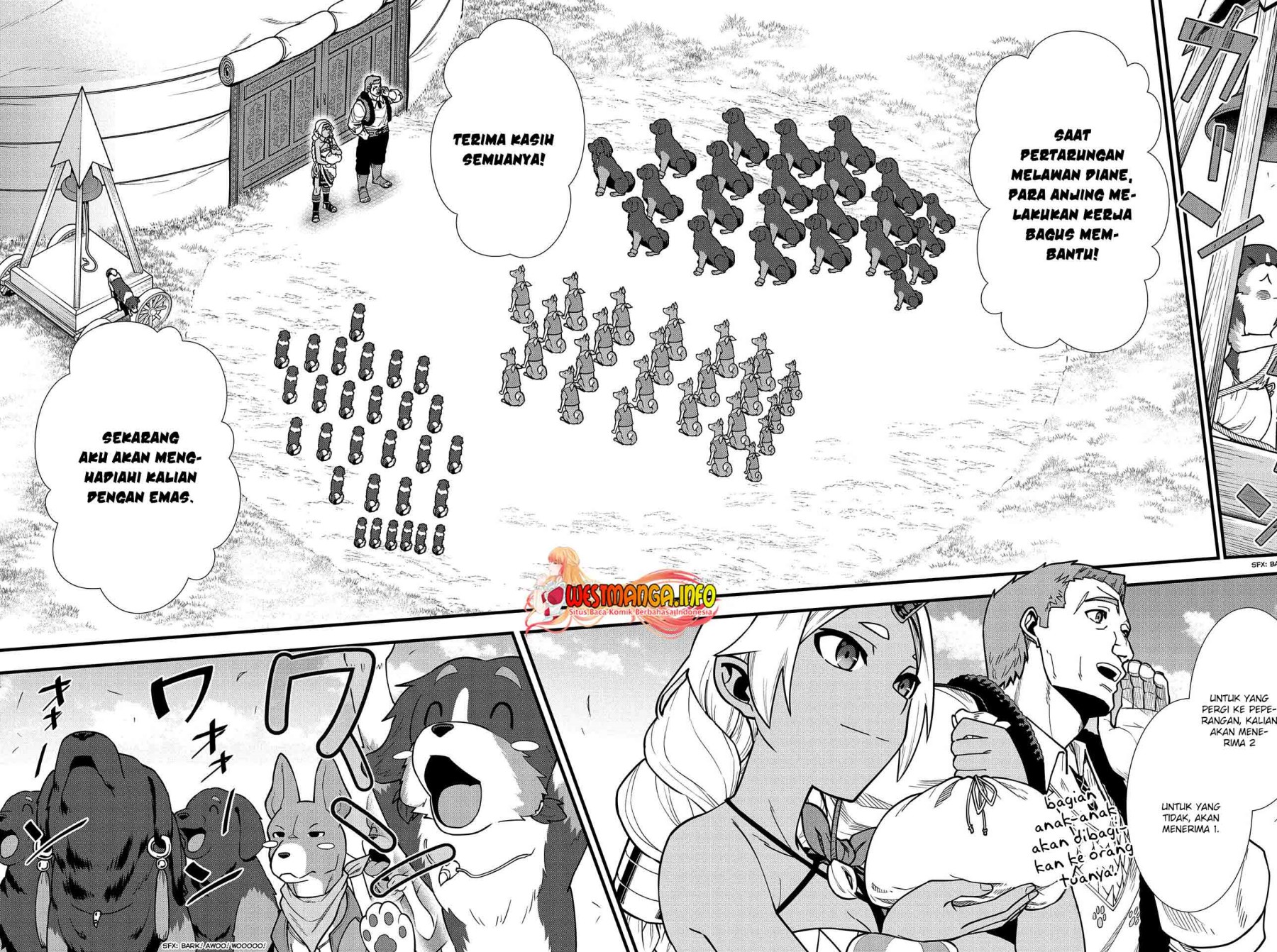 Halaman 10 dari Ryoumin 0-nin Start no Henkyou Ryoushusama Chapter 22