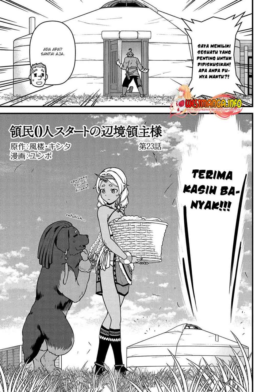 Halaman 5 dari Ryoumin 0-nin Start no Henkyou Ryoushusama Chapter 23