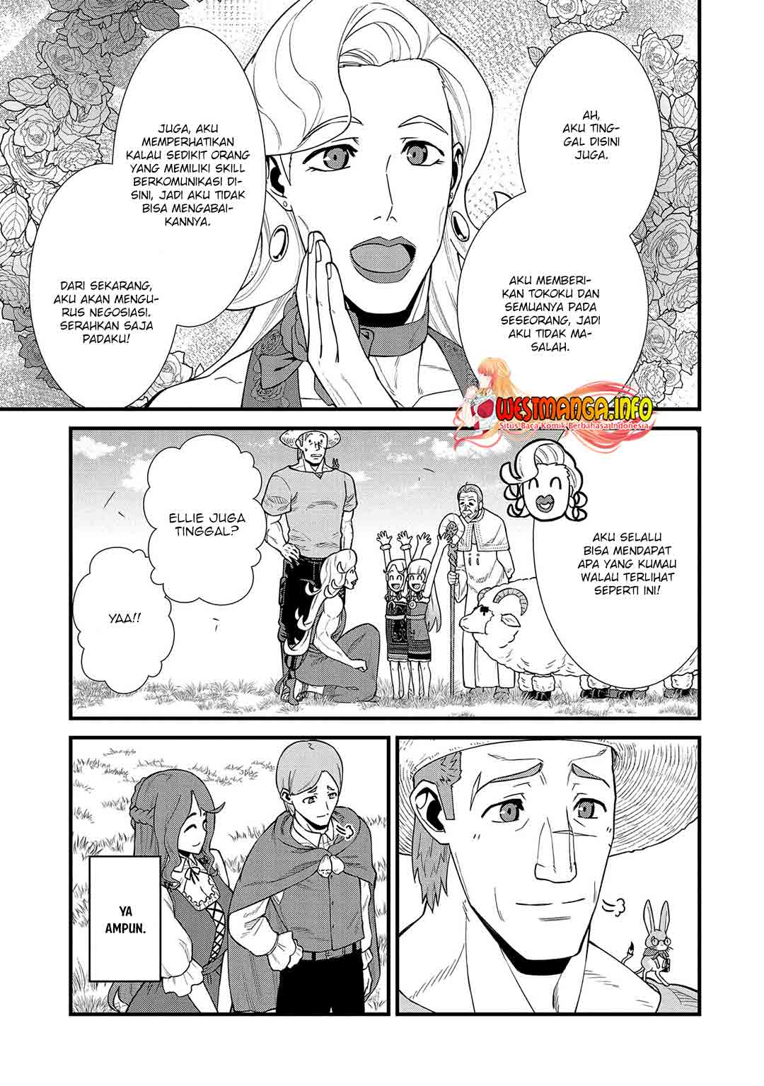 Halaman 18 dari Ryoumin 0-nin Start no Henkyou Ryoushusama Chapter 26