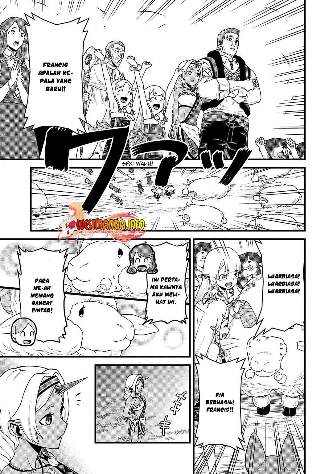 Halaman 34 dari Ryoumin 0-nin Start no Henkyou Ryoushusama Chapter 26