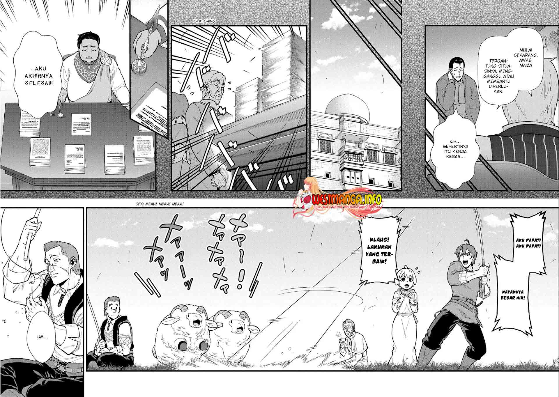Halaman 13 dari Ryoumin 0-nin Start no Henkyou Ryoushusama Chapter 30