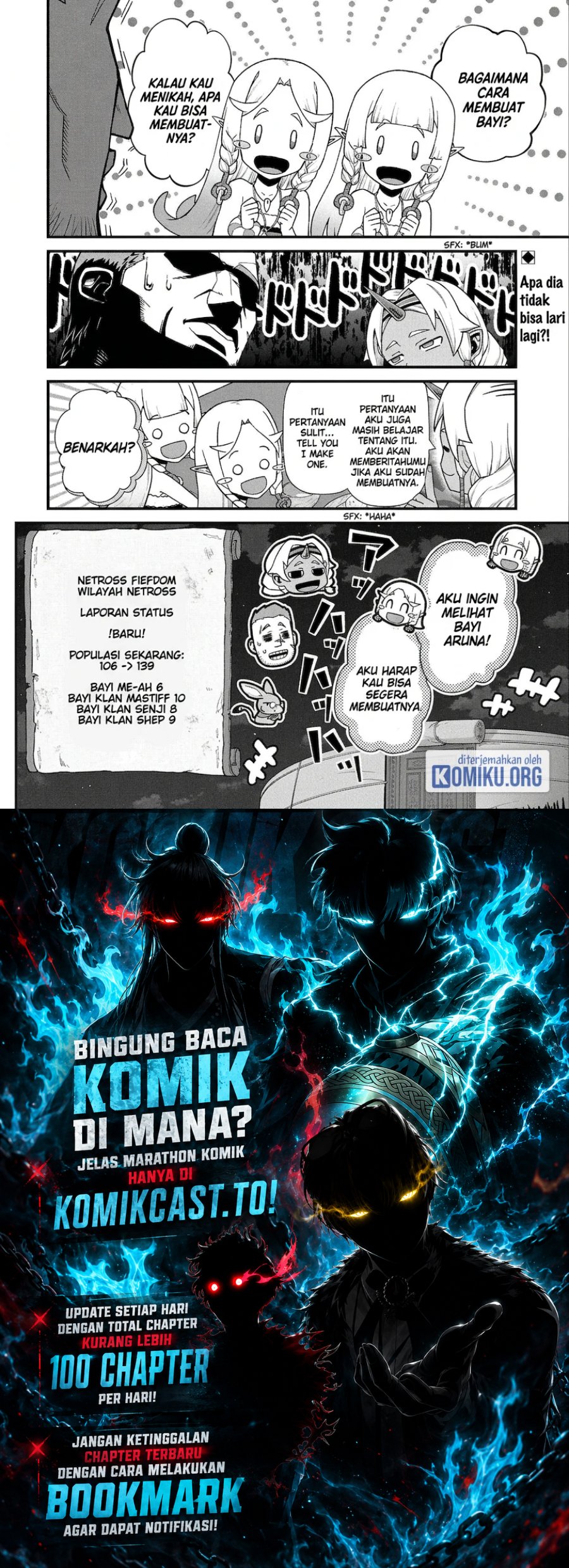 Halaman 32 dari Ryoumin 0-nin Start no Henkyou Ryoushusama Chapter 40