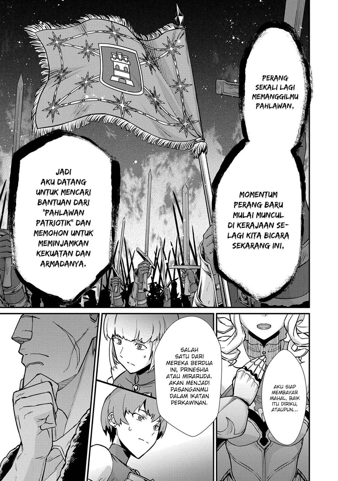 Halaman 11 dari Ryoumin 0-nin Start no Henkyou Ryoushusama Chapter 5