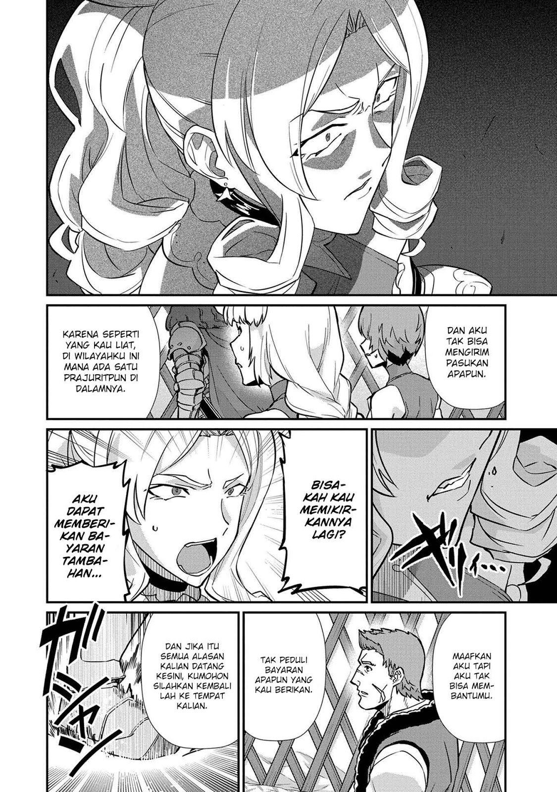 Halaman 14 dari Ryoumin 0-nin Start no Henkyou Ryoushusama Chapter 5