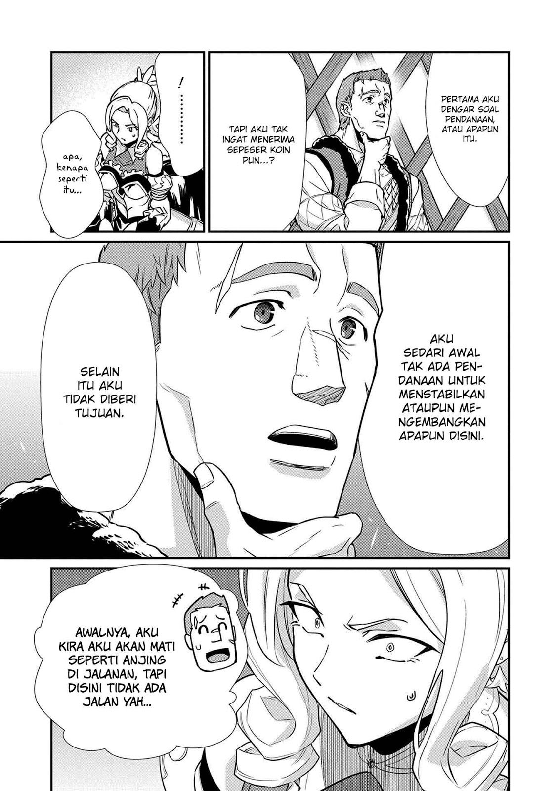 Halaman 9 dari Ryoumin 0-nin Start no Henkyou Ryoushusama Chapter 5
