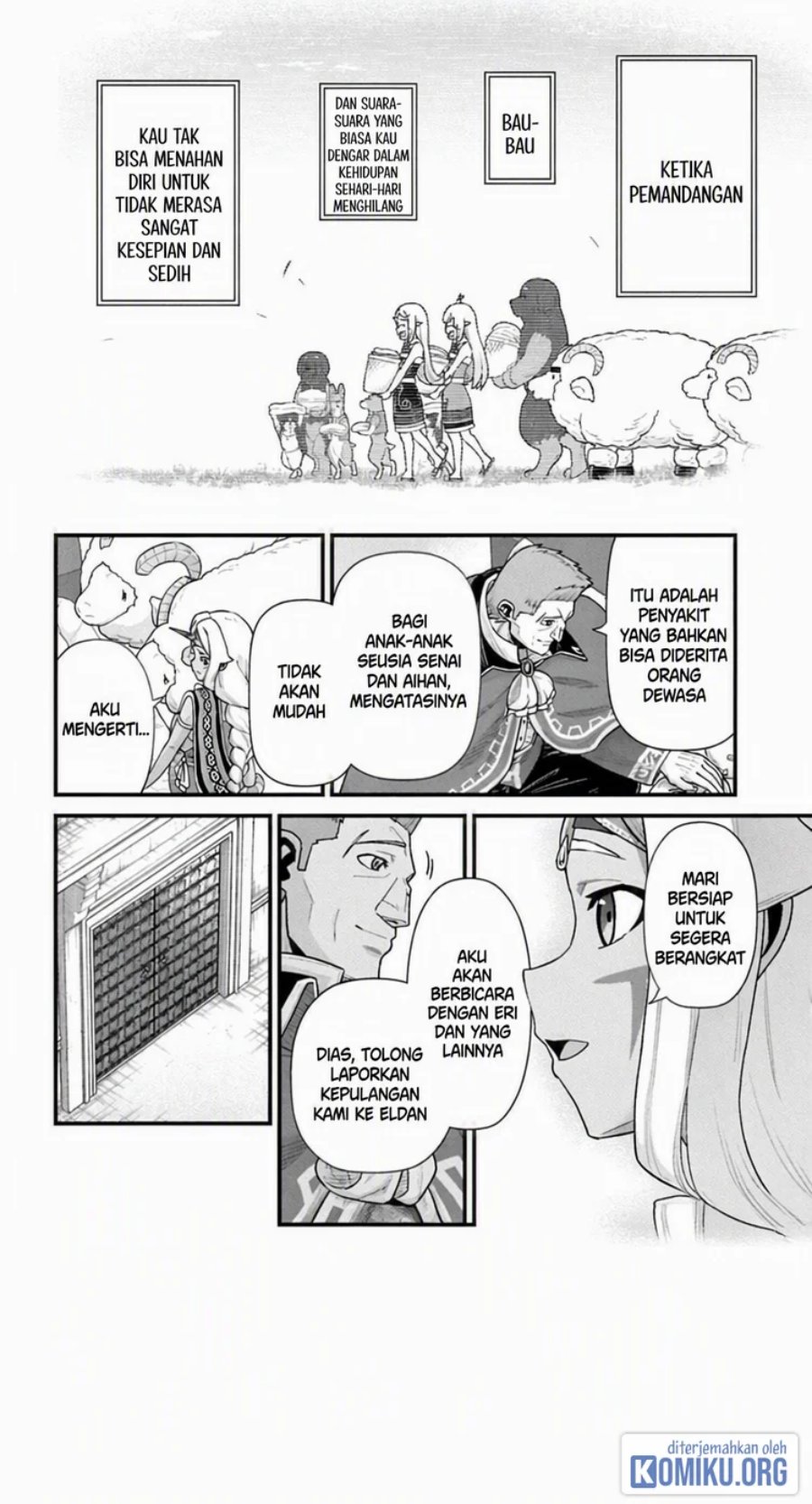Halaman 16 dari Ryoumin 0-nin Start no Henkyou Ryoushusama Chapter 69