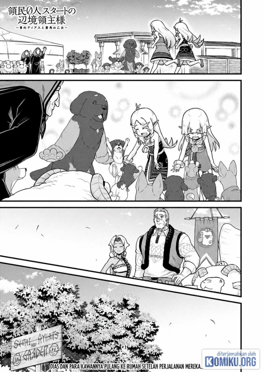 Halaman 1 dari Ryoumin 0-nin Start no Henkyou Ryoushusama Chapter 70.1