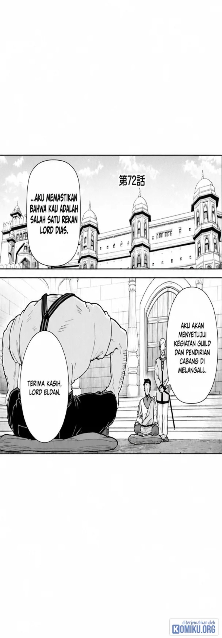Halaman 1 dari Ryoumin 0-nin Start no Henkyou Ryoushusama Chapter 72.1