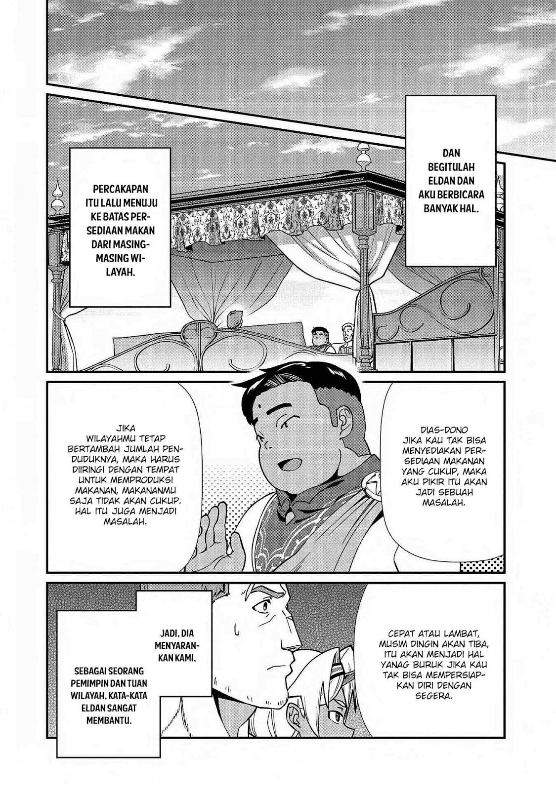 Halaman 18 dari Ryoumin 0-nin Start no Henkyou Ryoushusama Chapter 9