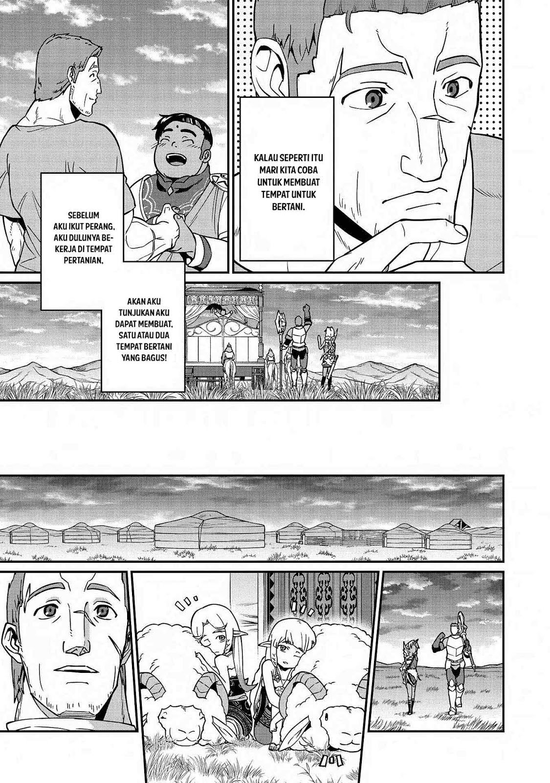 Halaman 19 dari Ryoumin 0-nin Start no Henkyou Ryoushusama Chapter 9