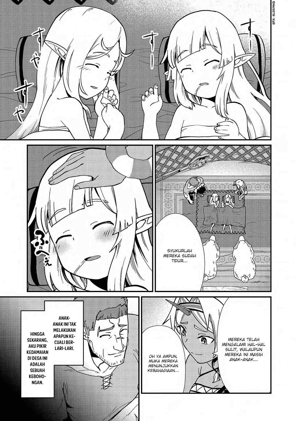 Halaman 21 dari Ryoumin 0-nin Start no Henkyou Ryoushusama Chapter 9
