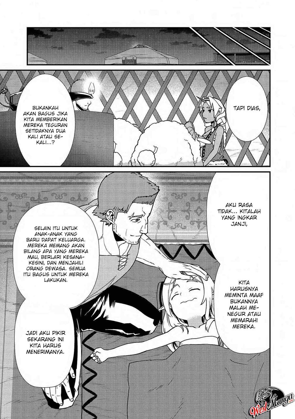 Halaman 27 dari Ryoumin 0-nin Start no Henkyou Ryoushusama Chapter 9
