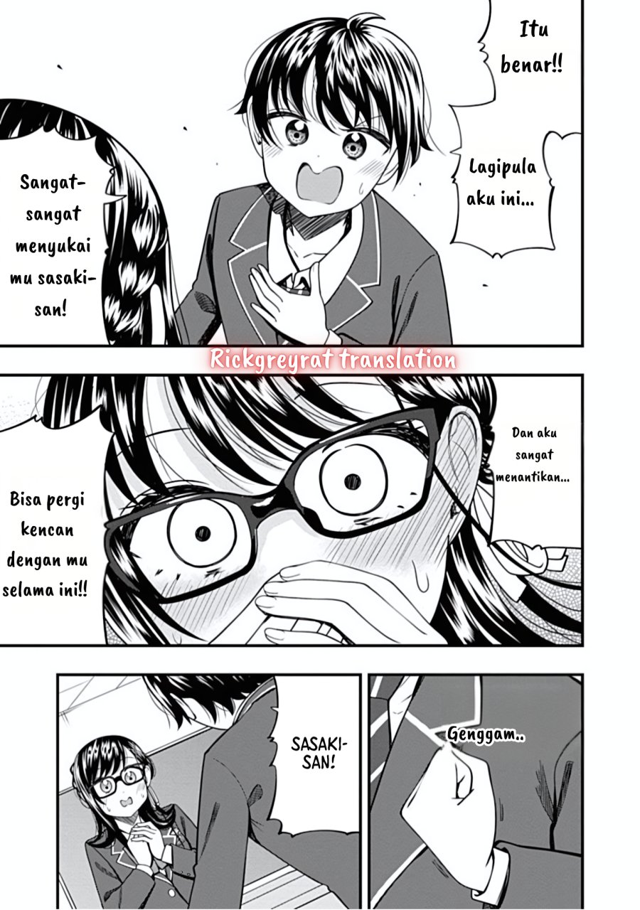 Halaman 17 dari Sasaki-san wa Chotto Sugoi. Chapter 18