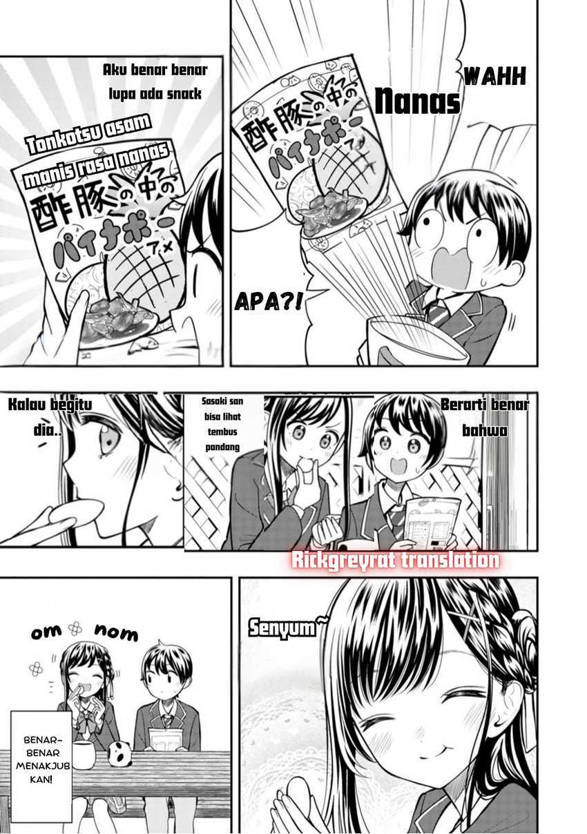 Halaman 13 dari Sasaki-san wa Chotto Sugoi. Chapter 4