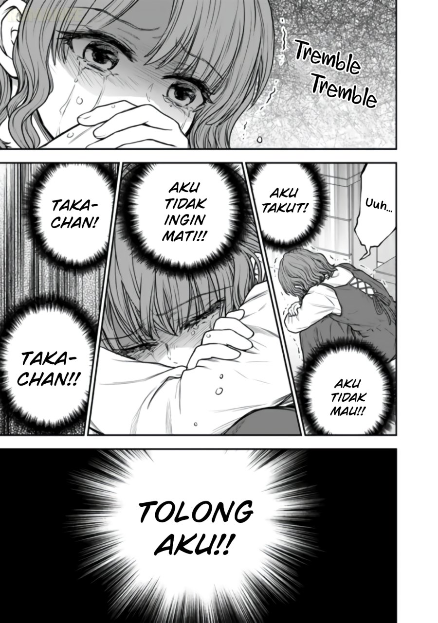 Senchi Kara Kaette kita Takashi-kun. Futsuu ni Koukou Seikatsu wo Okuritai chapter 17 halaman 34
