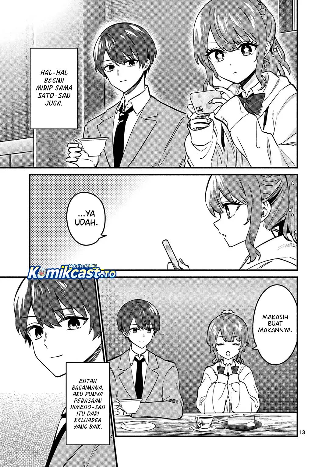 Halaman 14 dari Shiotaiou no Sato-san ga Ore ni dake Amai Chapter 84