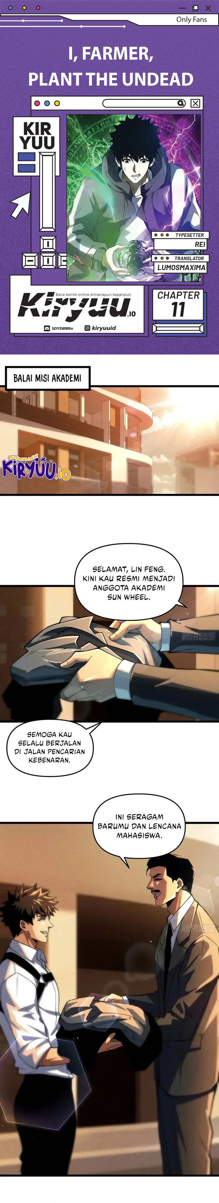 Halaman 1 dari I, Farmer, Plant the Undead Chapter 11