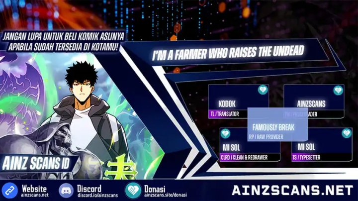 Halaman 1 dari I, Farmer, Plant the Undead Chapter 3