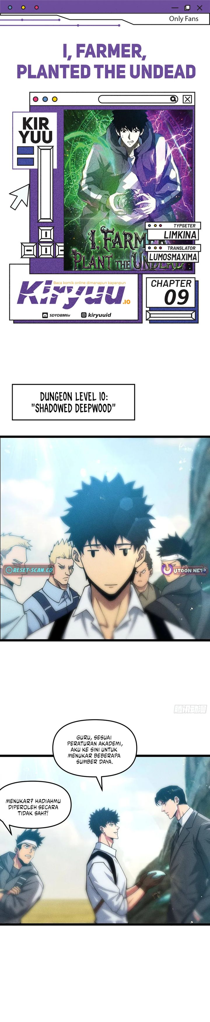 Halaman 1 dari I, Farmer, Plant the Undead Chapter 9
