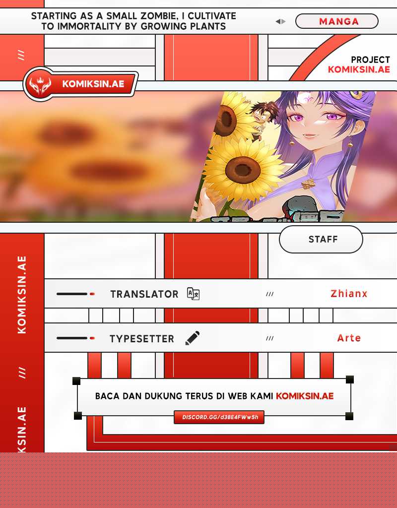 Halaman 1 dari Starting as a Small Zombie, I Cultivate to Immortality by Growing Plants Chapter 14