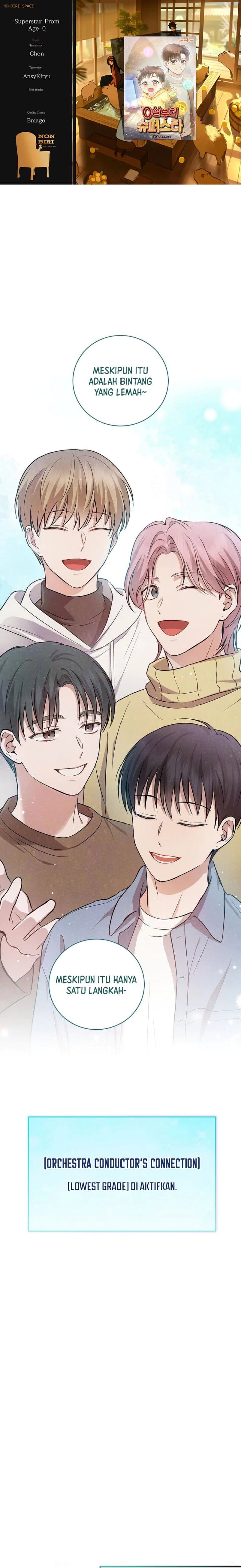 Halaman 1 dari Superstar From Age 0 Chapter 13