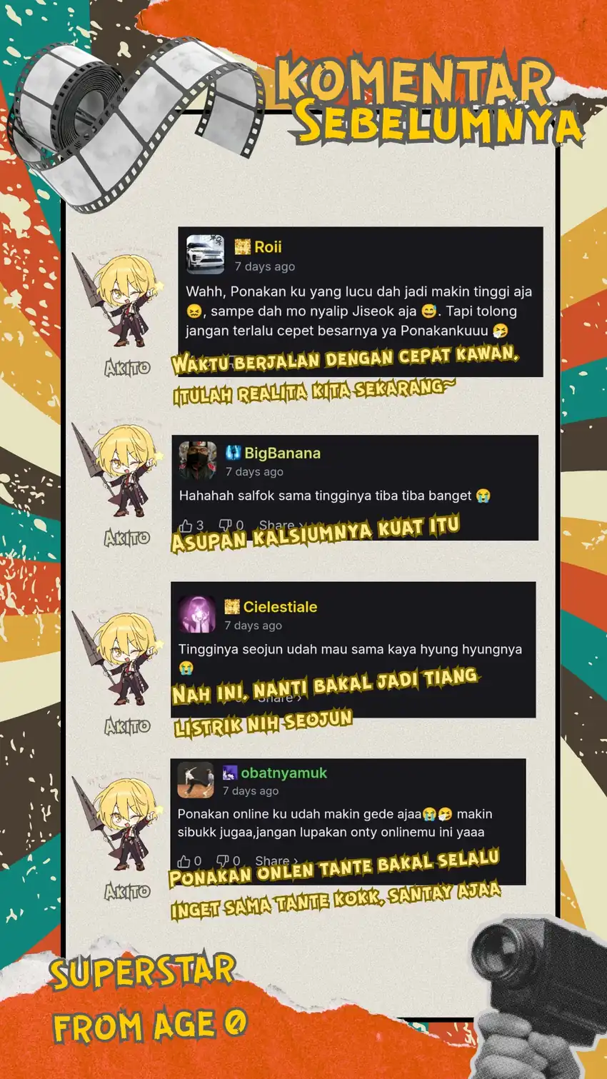 Halaman 58 dari Superstar From Age 0 Chapter 98