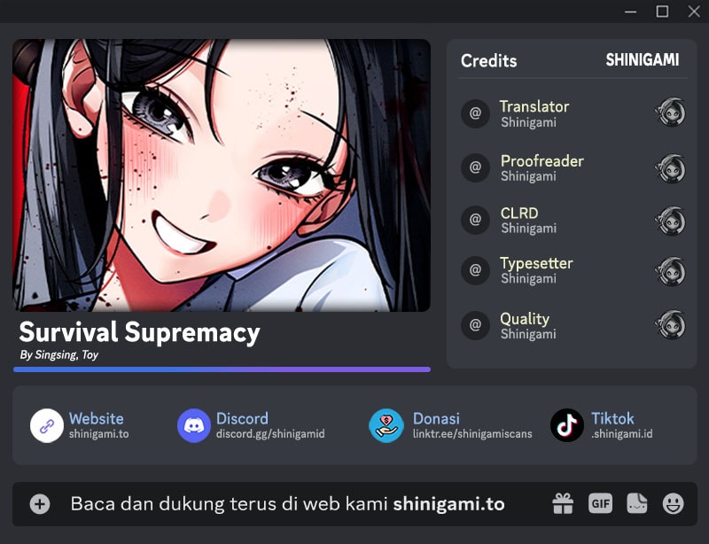 Halaman 1 dari Survival Supremacy Chapter 6