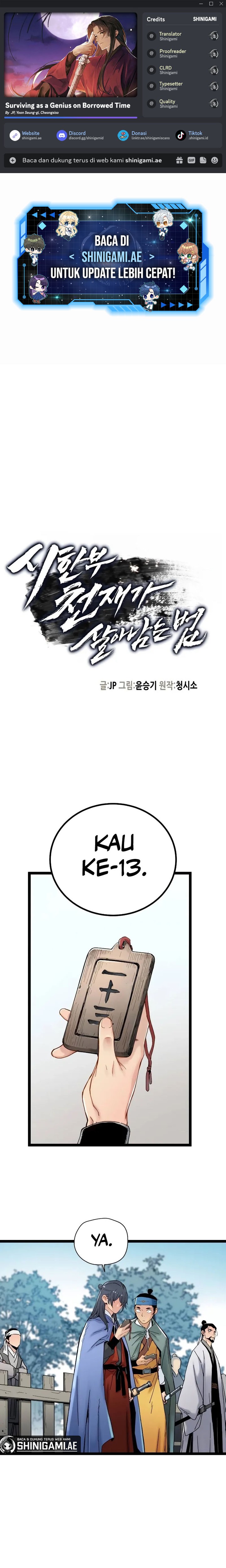 Halaman 1 dari Surviving As A Genius On Borrowed Time Chapter 4