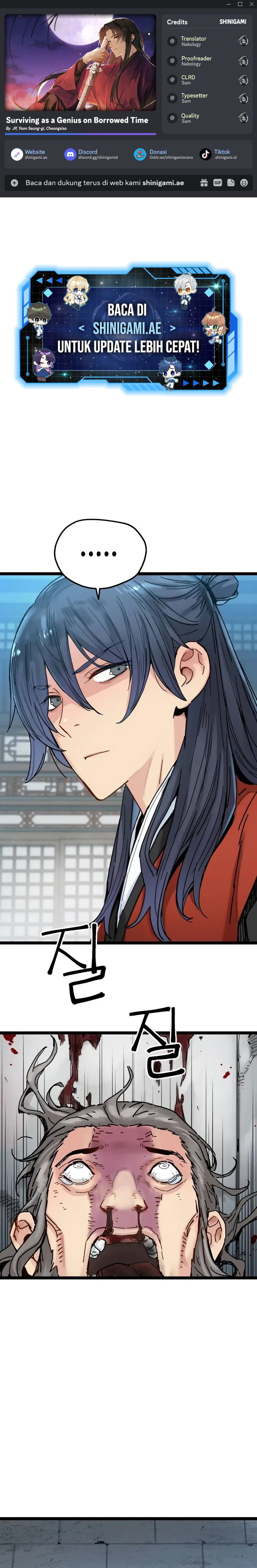 Halaman 1 dari Surviving As A Genius On Borrowed Time Chapter 5