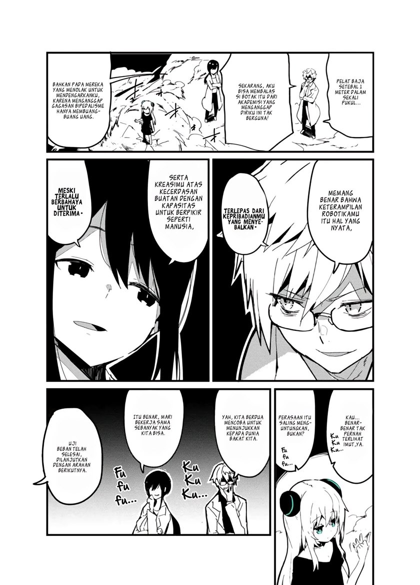 Halaman 2 dari Tensai Kagakusha-tachi ga Saikou no Robot o Tsukutta Manga Chapter 1