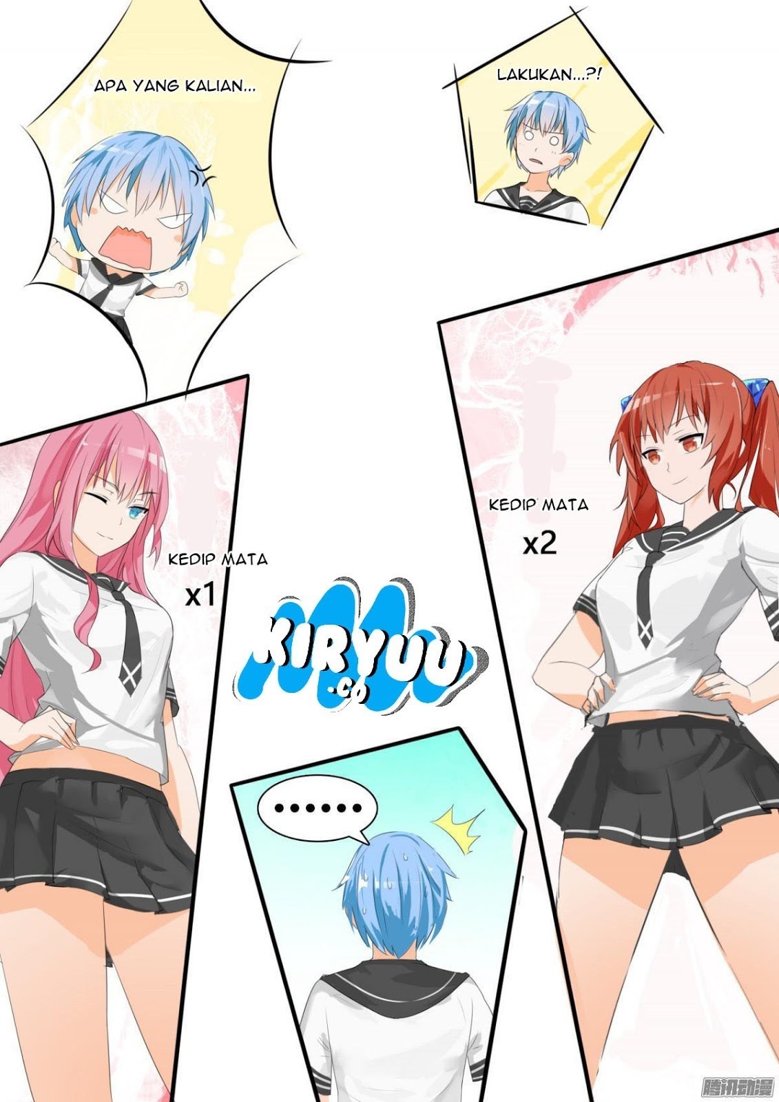 Halaman 12 dari The Boy in the All-Girls School Chapter 18