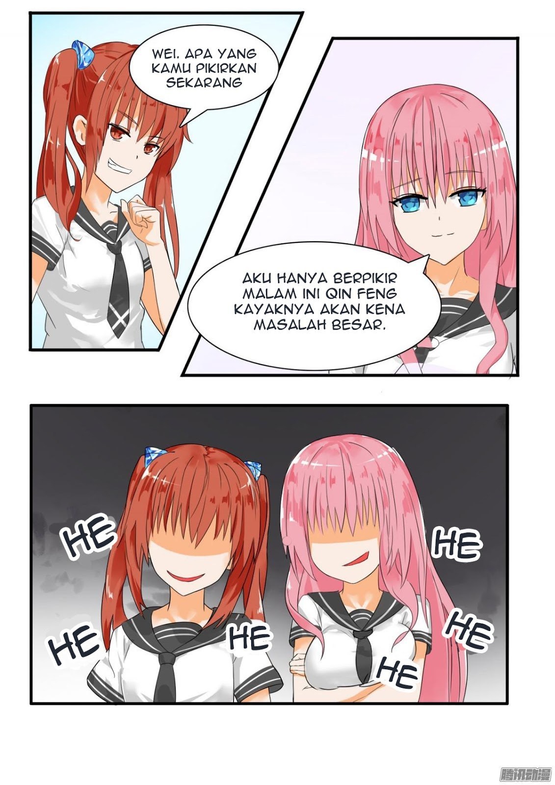Halaman 12 dari The Boy in the All-Girls School Chapter 24