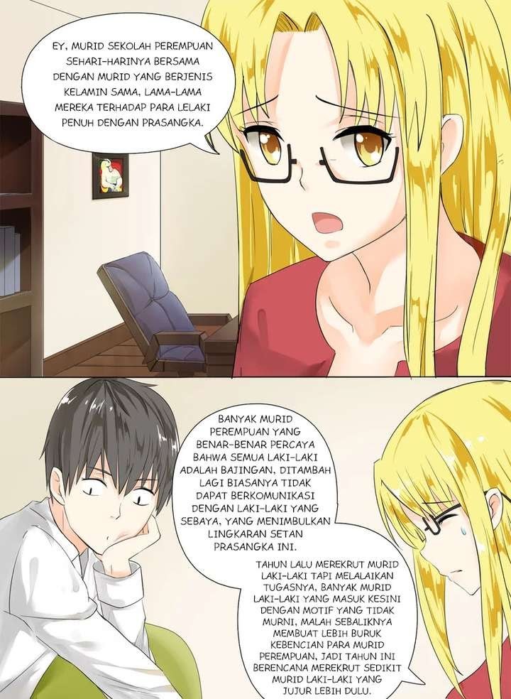 Halaman 3 dari The Boy in the All-Girls School Chapter 5