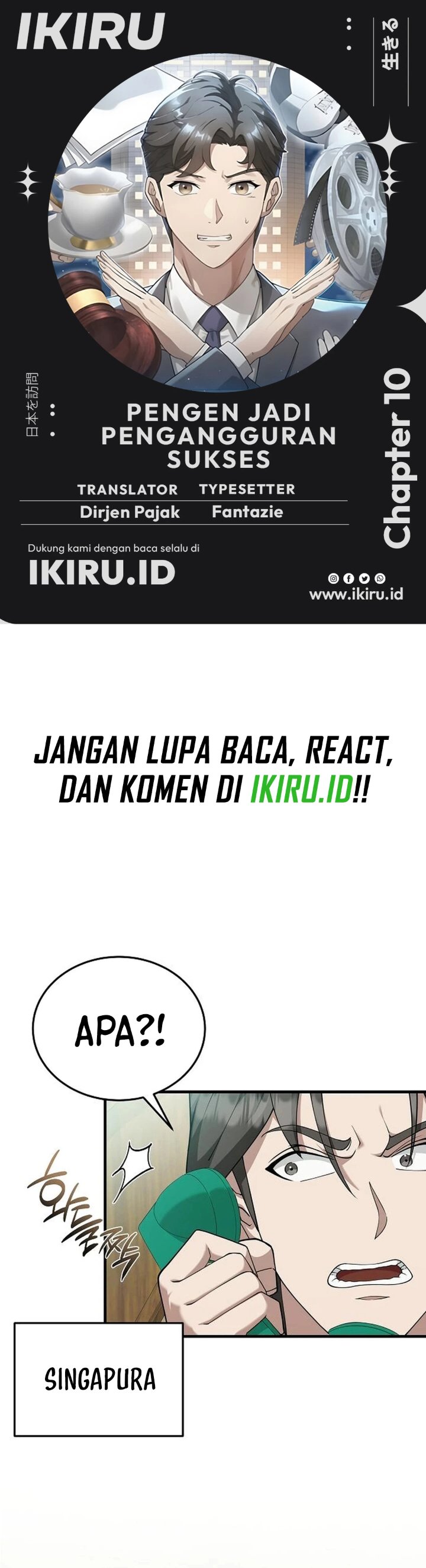 Halaman 1 dari The Chairman Who Just Wants to Slack Off Chapter 10