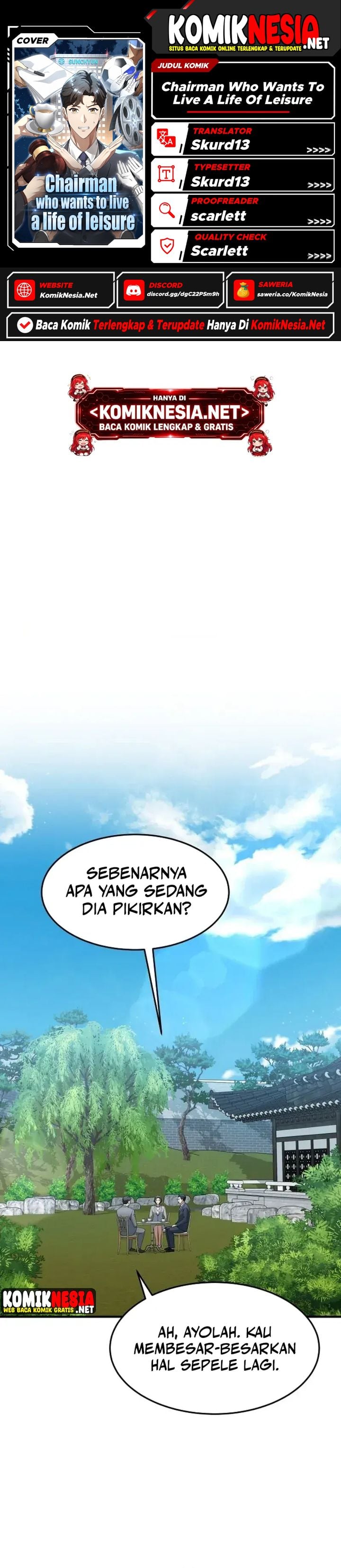 Halaman 1 dari The Chairman Who Just Wants to Slack Off Chapter 3
